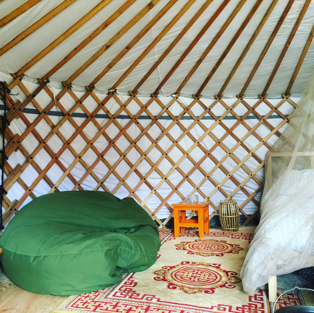 Mongoolse Yurt Gerbnb Veluwe Yurt binnen
