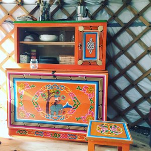 Mongoolse Yurt Gerbnb Veluwe Yurt vuur koken